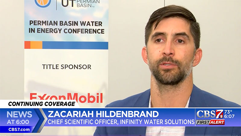 Dr. Zac Hildencrand at Water in Energy Conference, 20223